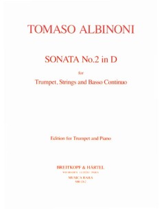 ALBINONI T.-Sonata en Re Mayor para Trompeta y Piano (Talbot) (Ultimas Unidades)