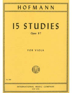 HOFMANN R.-Studies (15) Op.87 for Viola
