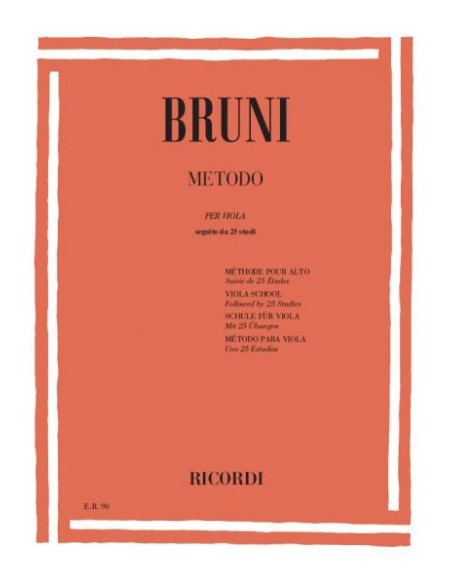 BRUNI B.-Metodo e Studi (25) per Viola