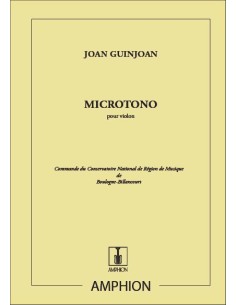 GUINJOAN J.-Microtone pour violon