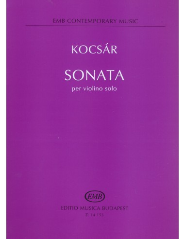 KOCSAR M.-Sonate pour violon