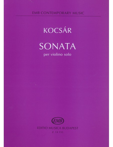 KOCSAR M.-Sonata para Violin