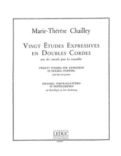 CHAILLEY J.-Studies (20) Expressive Double Strings for Viola