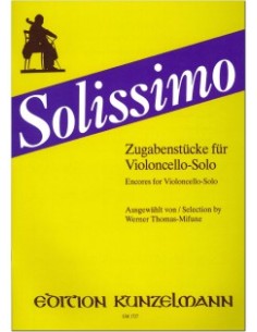 THOMAS MIFUNE W.-Solissimo (Selected Pieces) for Cello