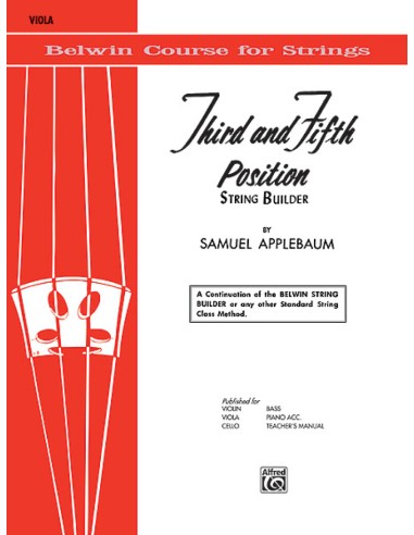 APPLEBAUM S.-String Builder: 3rd and 5th Position for Viola