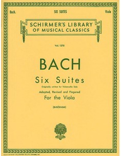 BACH J.S.-Suites (6) (Originales para Violoncello) para Viola (Svecensky)