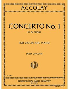 ACCOLAY J.B-Concierto nº 1 en La menor para Violin y Piano (Gingold)