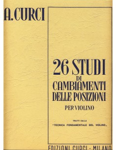 CURCI A.-Estudios de Cambio de Posicion (26) para Violin