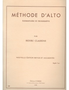 CLASSENS H.-Elementary and Progressive Method for Viola