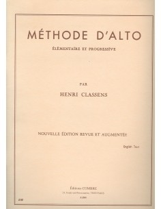 CLASSENS H.-Méthode élémentaire et progressive pour alto