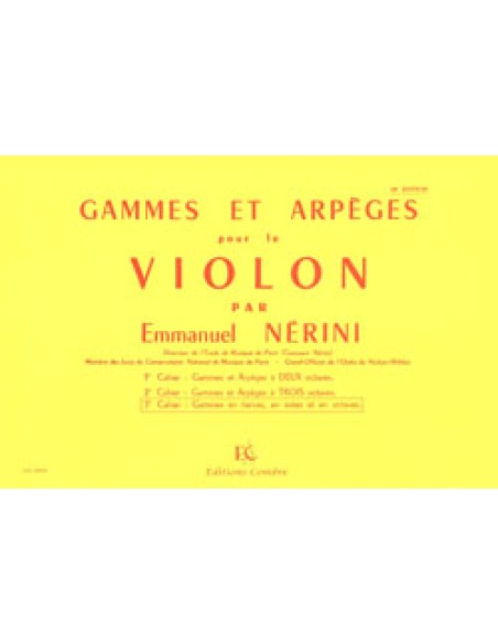 NERINI E.-Scale e Arpeggi 3º per Violino