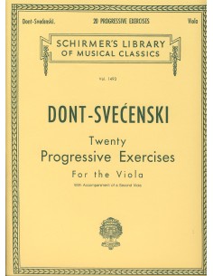 DONT J.-Ejercicios Progresivos (20) para Viola (Svecensky)