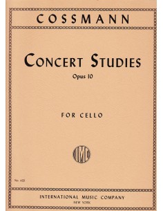 COSSMANN B.-Concert Studies Op.10 for Cello