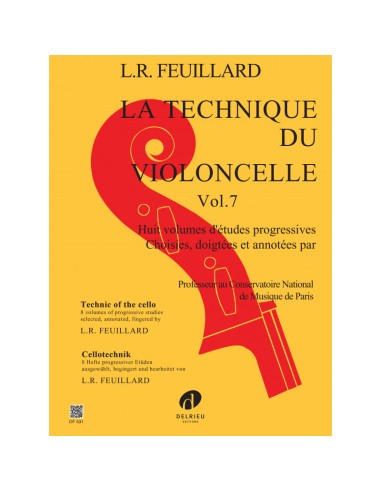 FEUILLARD L.R.-Technique 7º pour violoncelle