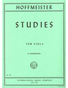 HOFFMEISTER F.A.-Estudios (12) para Viola (Herrmann)