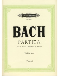 BACH J.S.-Partita nº 1 en Sib menor (BWV:1002) para Violin (Urtext) (Flesch)