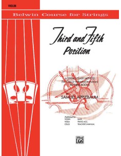 APPLEBAUM S.-String Builder : 3e et 5e position pour violon