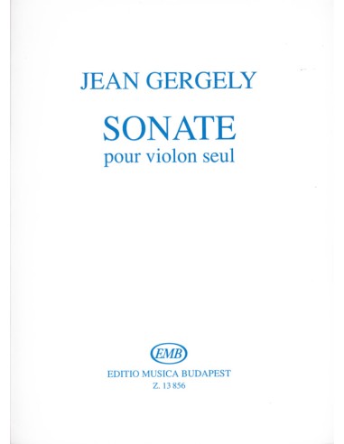 GERGELY J.-Sonata para Violin