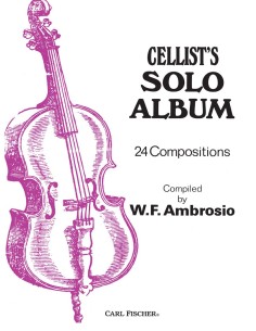 AMBROSIO W.F.-Cellist Solo Album para Violoncello y Piano