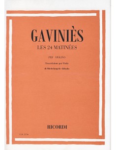 GAVINIES P.-Etüden (24) für Viola (Abbado)