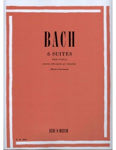 BACH J.S.-Suites (6) (Originales para Violoncello) para Viola (Giuranna)