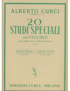CURCI A.-Estudios Especiales en Primera Posicion (20) Op.24 para Violin