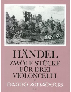 HAENDEL G.F.-Pezzi (12) per 3 violoncelli (Haldenberg)