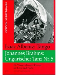 ALBENIZ y BRAHMS-Tango Op.165 y Danza Hungara nº 5 para Violoncello y Piano (Thomas Mifune)