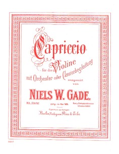 GADE N.W.-Capriccio per Violino e Pianoforte