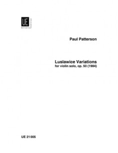 PATTERSON P.-Luslawice Variations Op.50 for Violin