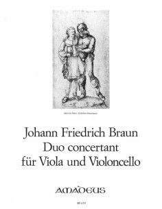 BRAUN J.F.-Duo Concertante en Mib Mayor para Viola y Violoncello (Pauler)