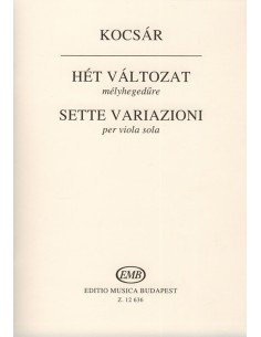 KOCSAR M.-Variations (7) pour alto