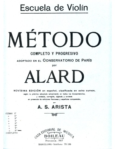 ALARD D.-8th Method for Violin