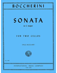 BOCCHERINI L.-Sonata en Do Mayor para 2 Violoncellos (Bazelaire)