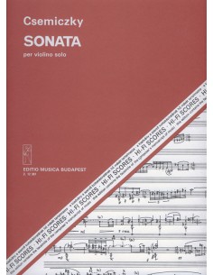 CSEMICZKY M.-Sonata para Violin