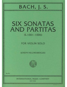 BACH J.S.-Sonatas y Partitas para Violin (Hellmesberger)