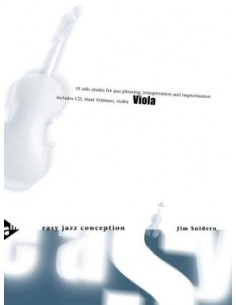 SNIDERO J.-Easy Jazz Conception per Viola (Inc.CD)