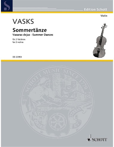 VASKS P.-Danses dété pour 2 violons