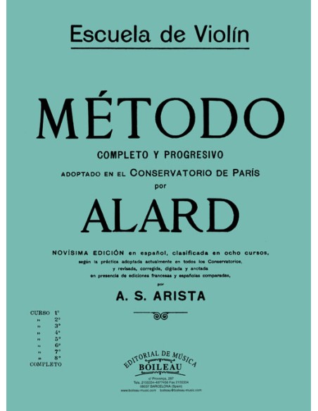 ALARD D.-Metodo 2º para Violin