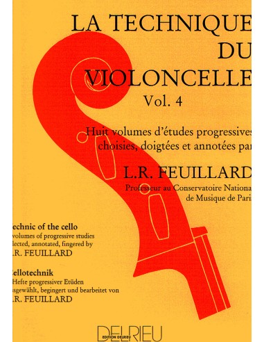 FEUILLARD L.R.-Technique 4º for Cello