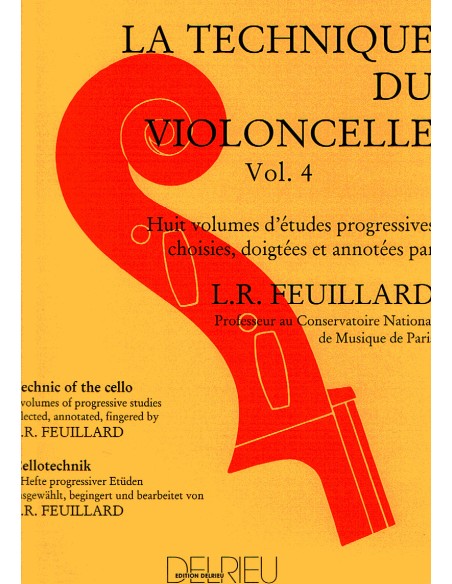 FEUILLARD L.R.-Technique 4º for Cello