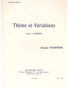 TOURNIER-Theme et Variations para Arpa