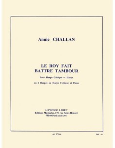 CHALLAN H.-Roy Fait Battre Tambour para Arpa, Arpa Celta y Piano (Rougeron)