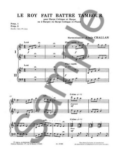 CHALLAN H.-Roy Fait Battre Tambour para Arpa, Arpa Celta y Piano (Rougeron) 2