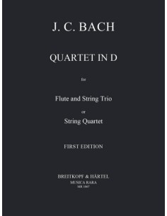 BACH J.C.-Cuarteto en Re Mayor para Flauta, Violin, Viola y Violoncello (Partes) (Sadie)