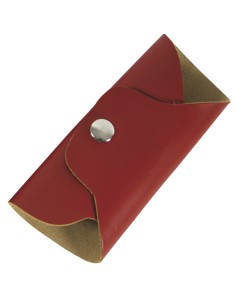 Short Leather Bugle Mitten Closure (Clip) Red 2