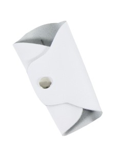 Short Leather Bugle Mitten Closure (Clip) White 2