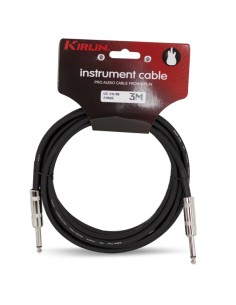 Cable Instrumento Kirlin ref.izc241 Largo:6 metros, conexion: jack/jack 24 awg Standard Negro 2