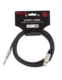 Cable Microfono Kirlin ref.mpc444pr Largo:6 metros, conexion:jack/xlr f24 aw Standard Negro 2