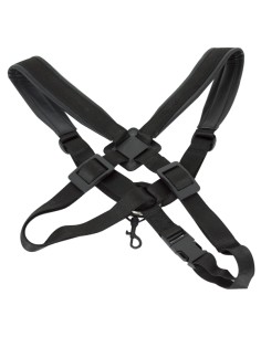 Arnes Saxofon Piel Cruzado Ancho 40 mm. SD21-1 Modelo Hombre, Mosqueton Metalico Negro 2